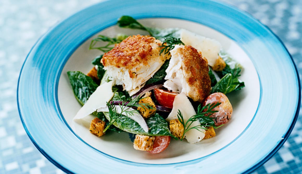 Norwegian Halibut with Cheese and Anchovy Topping