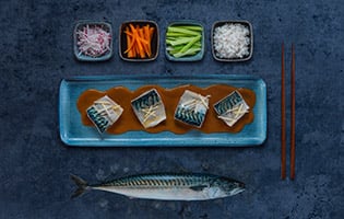 Norwegian salted mackerel misoni