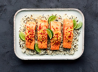 Norwegian Salmon with Tamari Soy Sauce, Chili and Ginger
