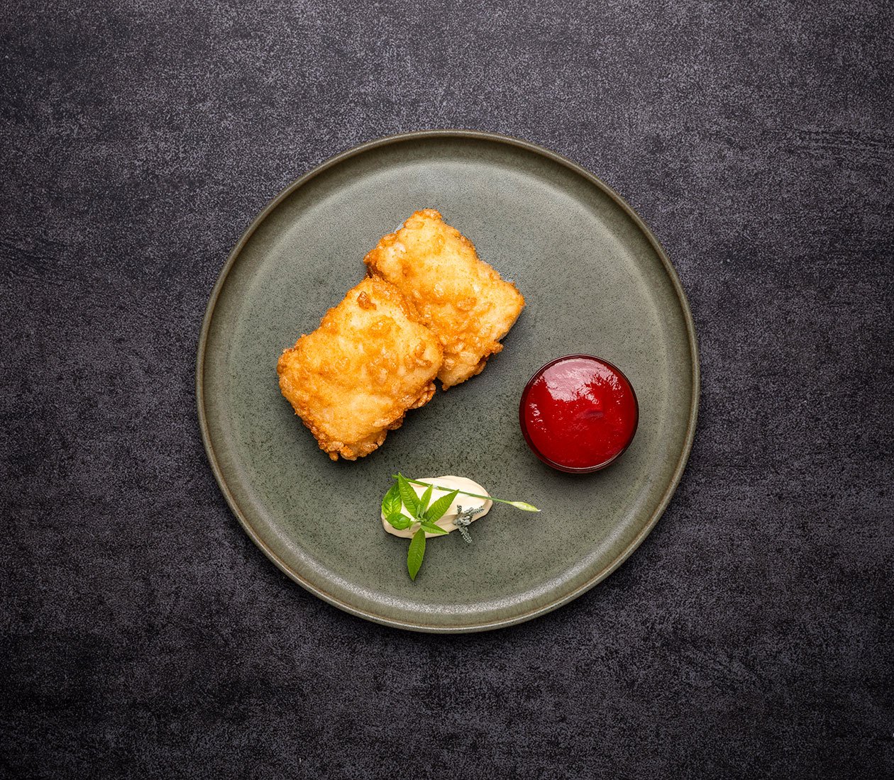 Crispy fried Norwegian saltfish