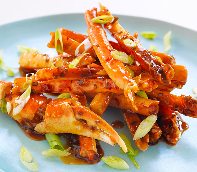 Glazed Norwegian snow crab