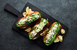 Norwegian snow crab rolls