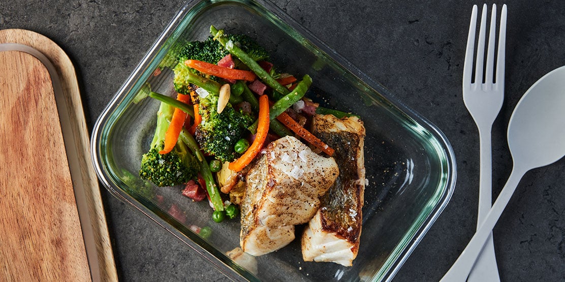 Norwegian saithe with vegetable stew